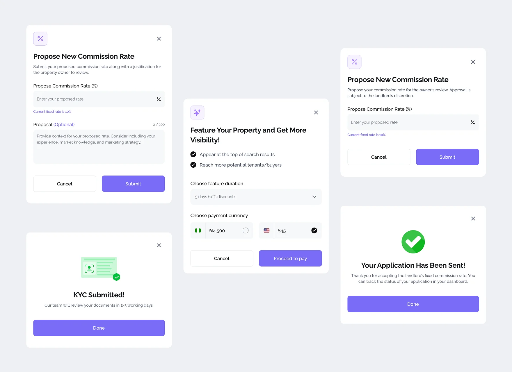Property App Modals